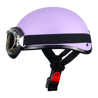 Mũ Bảo Hiểm Nửa Đầu VARO Trơn Kèm Kính Phi Công Freesize - Chính hãng
