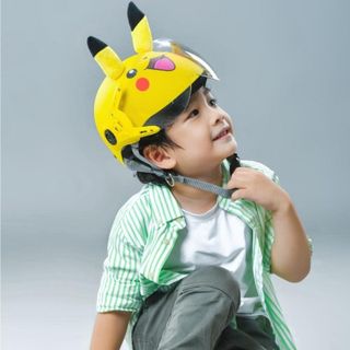 Mũ bảo hiểm cho bé kính càng VARO - Heo, pikachu, Vịt có mỏ cao cấp