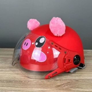 Mũ bảo hiểm cho bé kính càng VARO - Heo, pikachu, Vịt có mỏ cao cấp