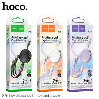 Cáp Hoco X78 3in1 sạc nhanh 2a giá sỉ