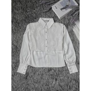 Set áo sơ mi nữ tay dài Áo công sở, quần đũi form rộng, mặc đi làm, đi chơi A16+Q21