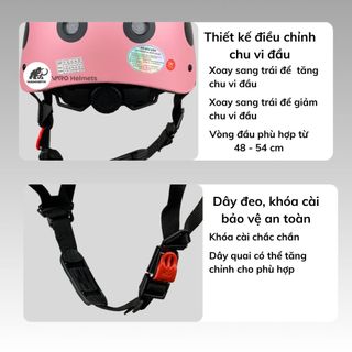 Mũ Bảo Hiểm Scooter Tem Bọ Cánh Cam Cao Cấp - Có Tăng Chỉnh Size - Chính Hãng Varohelmet - BH 1 Năm