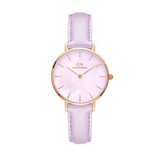 ĐỒNG HỒ NỮ CAO CẤP D.W PETITE DÂY DA TÍM LAVENDER KÈM TEM KÍCH HOẠT BẢO HÀNH ĐIỆN TỬ 3