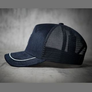 Nón Lưỡi Trai B Luxury Xanh Viền Trắng Cap Chất Nhung
