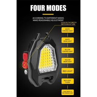 Đèn Led Móc Khóa Mini Cao Cấp 5IN1 Phiên Bản Pro Max - Chip Led COB Siêu Sáng, 7 Chế Độ Sáng, Pin Sạc Tích Điện Cổng Type-C.