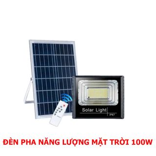 Đèn Pha Năng Lượng Mặt Trời Siêu Sáng 100W Chống Nước Kháng Bụi - Bảo Hành 3 Năm