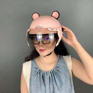 Mũ bảo hiểm 1/2 đầu VARO A33K kính càng tặng kèm tai chuột - Mũ bảo hiểm nửa đầu có kính chống chói