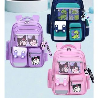 Balo Chống Gù cho Bé Trai và bé Gái thời trang,  Siêu Nhẹ, Chống Nước tặng kèm móc khoá và stiker CTB802 - BECHIP