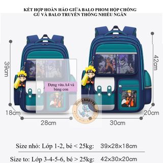 Balo Chống Gù cho Bé Trai và bé Gái thời trang, Siêu Nhẹ, Chống Nước tặng kèm móc khoá và stiker CTB802 - BECHIP