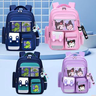 Balo Chống Gù cho Bé Trai và bé Gái thời trang,  Siêu Nhẹ, Chống Nước tặng kèm móc khoá và stiker CTB802 - BECHIP