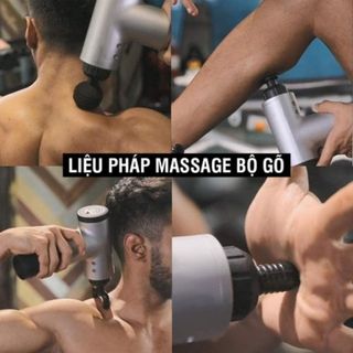 Máy Massage Cầm Tay KH-320 6 Chế Độ 4 Đầu Massage Fascial Chuyên Mát Xa Cổ Vai Gáy, Máy đấm lưng đa năng