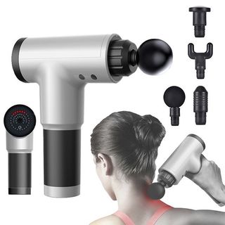 Máy Massage Cầm Tay KH-320 6 Chế Độ 4 Đầu Massage Fascial Chuyên Mát Xa Cổ Vai Gáy, Máy đấm lưng đa năng giá sỉ