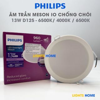 Đèn LED âm trần PHILIPS MESON IO chống chói 13W D125 - Tán quang dạng lưới, tốt cho mắt giá sỉ