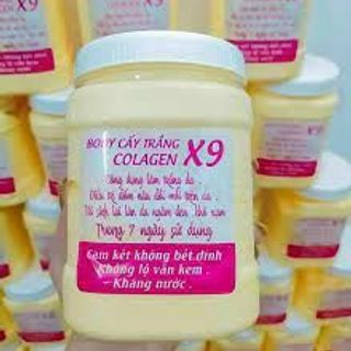 Hộp 1kg Kem Body Cấy Trắng Collagen X9 Trắng Bật Tone , Ko Lộ Vân, Ko Bết Rít giá sỉ