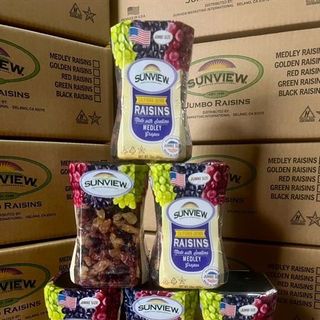Nho Raisin Hàng Mỹ Bao Bì Mới, chuẩn xịn (Thùng 12 Hộp)