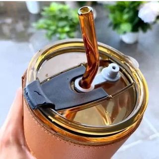 Cốc Thủy Tinh Hổ Phách