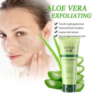 Gel Tẩy Tế Bào Chết Da Mặt GINBI Chiết Xuất Nha Đam Làm Sạch Da Bã Nhờn Bụi Bẩn 100g