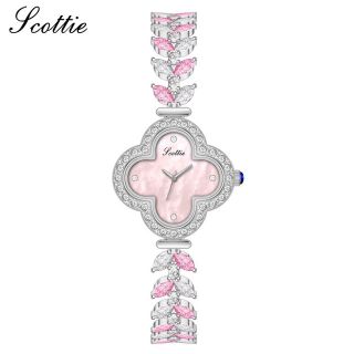 Đồng hồ Scotties lắc đính đá lên tay siêu sang