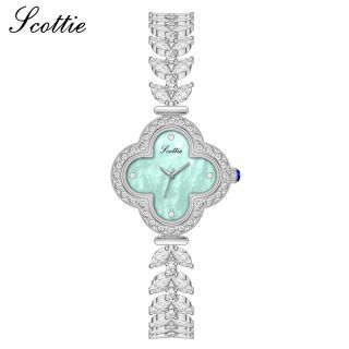 Đồng hồ Scotties lắc đính đá lên tay siêu sang