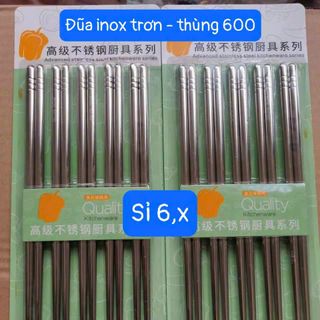 Bộ 5 đôi đũa inox 304 Hàn Quốc - Đũa Inox 304 Chống Trượt HÀN QUỐC giá sỉ