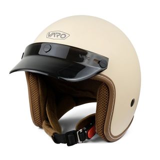 Mũ Bảo Hiểm 3/4 VARO Classic Viền Chỉ Kèm Lưỡi Trai Retro Chính Hãng Varohelmet - BH 1 Năm giá sỉ