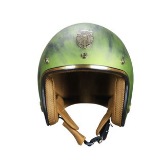 Mũ bảo hiểm 3/4 VARO - viền đồng - Custom Màu xanh dưa hấu - tặng lưỡi trai