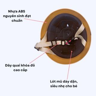 Mũ Bảo Hiểm Labubu Cho Bé Tặng Kèm Charm Dễ Thương Nón Bảo Hiểm Vành Tròn Gắn Tai Thỏ CTB803 - BECHIP