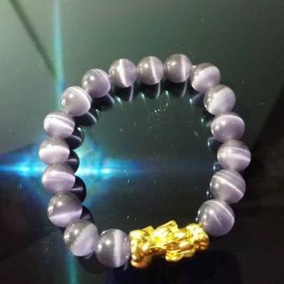 Vòng tay phong thủy đẹp đá mắt mèo