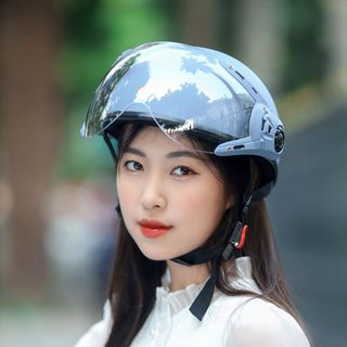 Mũ bảo hiểm nửa đầu có kính A33K VARO - Kem xưởng sản xuất, nhập sỉ, bán buôn