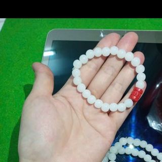 Vòng chuỗi đeo tay phong thủy đá trắng