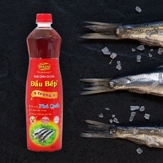 Nước Mắm Cá Cơm ( Nước Chấm ) Đầu Bếp Đặc Biệt MeKong chai 800ml Thùng 18 chai giá sỉ