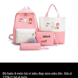 Balo bộ 4 món đẹp dễ thương nhiều mẫu