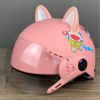 Mũ Bảo Hiểm Trẻ Em Kính Càng Doremon Cho Bé Từ 5-10 Tuổi Lồng Ép Nhiệt Cao Cấp Chính Hãng Varohelmet