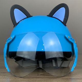 Mũ Bảo Hiểm Trẻ Em Kính Càng Doremon Cho Bé Từ 5-10 Tuổi Lồng Ép Nhiệt Cao Cấp Chính Hãng Varohelmet