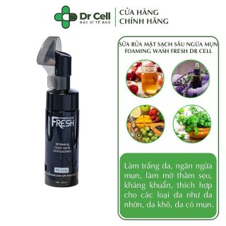 SỮA RỮA MẶT FRESH DR CELL VỚI ĐẦU BÀN CHẢI MASSAGE LÀM SẠCH BỤI BẨN VÀ LÀM SẠCH SÂU TRONG DA GIÚP DA LUÔN MỊN MÀNG TƯƠI TRẺ giá sỉ