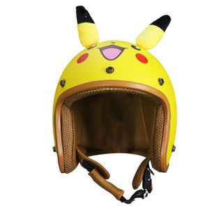 Mũ bảo hiểm 3/4 đầu VARO PIKACHU có tai - tặng lưỡi trai
