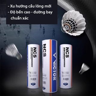 Hộp cầu Lông Nhựa Victor NCS chính hãng, số lượng 1 hộp, bền cầu, đường bay chính xác và ổn định