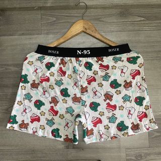 Quần đùi ngủ nam thun cotton phong cách đi biển