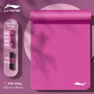 Thảm tập yoga LINING LBDM794 chính hãng, êm, chống trượt