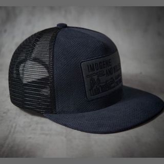 Nón Lưỡi Trai Imogene Xanh Đen Lưới Snapback Chất Nhung