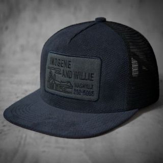 Nón Lưỡi Trai Imogene Xanh Đen Lưới Snapback Chất Nhung