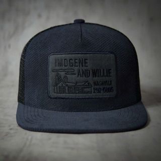 Nón Lưỡi Trai Imogene Xanh Đen Lưới Snapback Chất Nhung