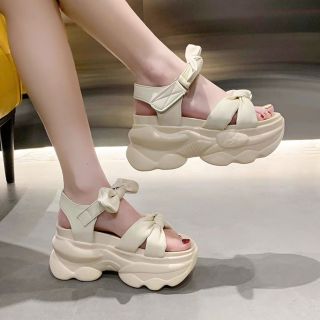 GIÀY SANDAL BM QUAI NƠ DA XỊN DÒNG HÀNG CAO CẤP