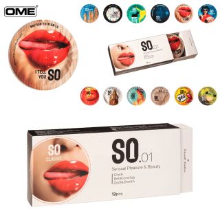 Bao cao su SO CLASSIC size 52mm ôm sát, hương vani 12 cái/ hộp