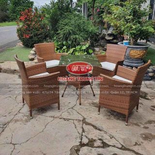 Bàn ghế nhựa giả mây giá rẻ ghế diana dây giả gổ dẹp khung nhôm