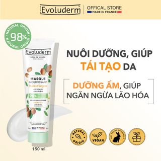 [HSD 2025] Mặt nạ đất sét Evoluderm chính hãng nuôi dưỡng làn da tinh chất Argan Oil 150ml