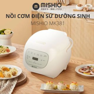 Nồi cơm điện lòng sứ dưỡng sinh 1.2L Mishio MK381 giá sỉ