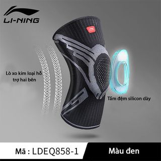 Bó gối, bảo vệ đầu gối chính hãng LINING LDEQ858 dùng trong chạy bộ, gym, cầu lông