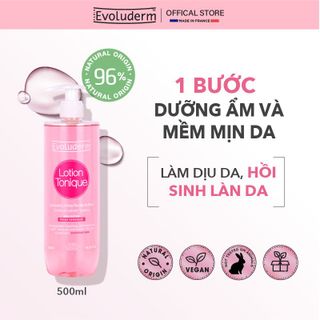 Nước hoa hồng Evoluderm chính hãng 500ml (đầy đủ tem phụ, tem chống giả)