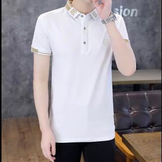 polo nam màu trắng cổ dệt sieu đẹp - giá sỉ cạnh tranh